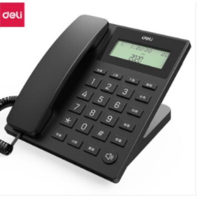 得力(deli)電話機(jī)座機(jī) 固定電話 辦公家用 得力座機(jī)13560 黑色